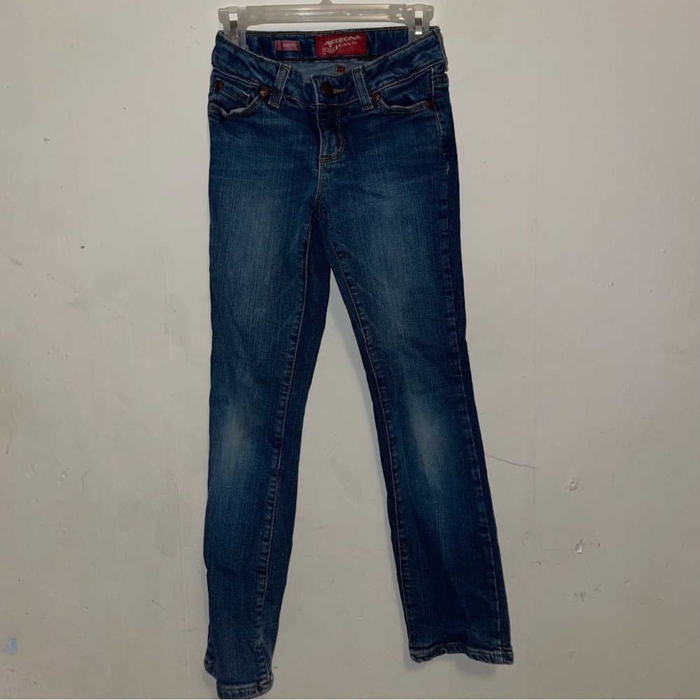 Arizona Jean company Boot cut blue jeans girls size 8 regular